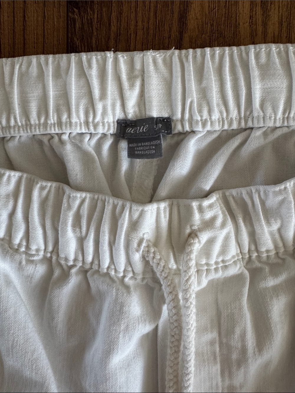 Bundle of 2 aerie women’s shorts, white and blue, size small - Picture 4 of 4